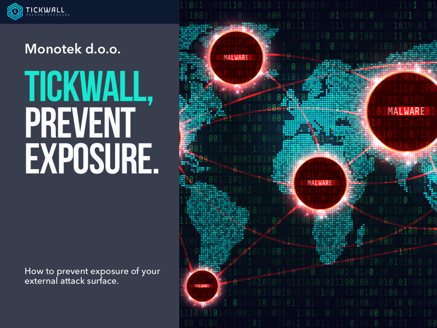 Naslovnica Tickwall Product Brief dokumenta